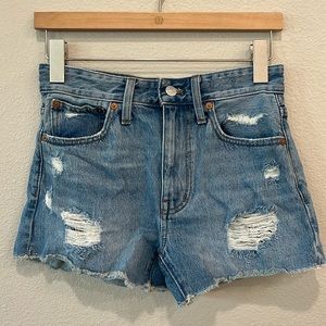 Madewell 23 distressed denim shorts. 3” . Worn twice